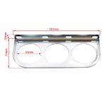 Mechanical 2'' 52mm Chrome Triple Gauge Set Water Temp Oil Pressure AMP Meter - Image 5