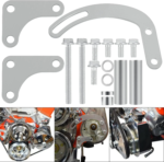 Compatible With 350 Small Block Chevy Long Water Pump SBC Power Steering Pump Bracket 350 V-Belt Slotted Adjustable LWP 305 327 383 5.0L 5.7L V8