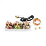 Mechanical 2'' 52mm Chrome Triple Gauge Set Water Temp Oil Pressure AMP Meter - Image 11