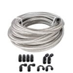 10/16/20FT 6AN CPE Fuel line Hose Braided Nylon Stainless Steel Oil Gas - Image 25