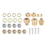 2'' 52mm Mechanical Chrome Triple Gauge Set Water Temp Oil Pressure Volt Meter - Image 7