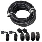 10/16/20FT 10AN CPE Fuel line Hose Braided Nylon Stainless Steel Oil Gas - Image 13