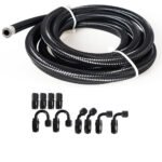 10/16/20FT 6AN CPE Fuel line Hose Braided Nylon Stainless Steel Oil Gas - Image 37
