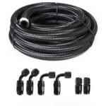 10/16/20FT 6AN CPE Fuel line Hose Braided Nylon Stainless Steel Oil Gas - Image 43