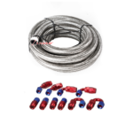 10/16/20FT 10AN CPE Fuel line Hose Braided Nylon Stainless Steel Oil Gas - Image 15