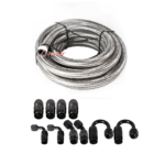 10/16/20FT 10AN CPE Fuel line Hose Braided Nylon Stainless Steel Oil Gas - Image 16