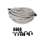 10/16/20FT 10AN CPE Fuel line Hose Braided Nylon Stainless Steel Oil Gas - Image 30