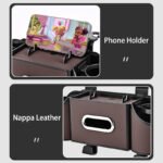 Multifunctional Nappa Leather Car Backseat Organizer - Image 6
