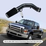 2003-07 Ford 6.0L Powerstroke Diesel F250 F350 F450 F550 Cold Air Intake Kit - Image 8