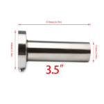 Universal 3.5" to 4.5" Round Steel Removable Catback Exhaust System Muffler Tip Silencer - Image 11