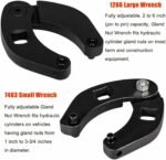 Adjustable Gland Nut Wrench 1266 +7463 Spanner Tool Set for Hydraulic Cylinder - Image 5
