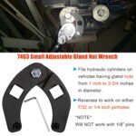 Adjustable Gland Nut Wrench 1266 +7463 Spanner Tool Set for Hydraulic Cylinder - Image 7