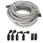 10/16/20FT 6AN CPE Fuel line Hose Braided Nylon Stainless Steel Oil Gas - Image 32