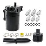 Baffled Oil Catch Can Kit Reservoir Tank with Breather Filter - Image 9