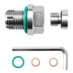 M12.1-1.25 x 15mm Oil Drain Plug Oversize Piggyback, Stainless Steel Self Tapping Oil Pan Thread Repair Kit with O-Ring - Image 2