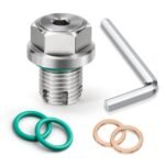 M12.1-1.25 x 15mm Oil Drain Plug Oversize Piggyback, Stainless Steel Self Tapping Oil Pan Thread Repair Kit with O-Ring - Image 6