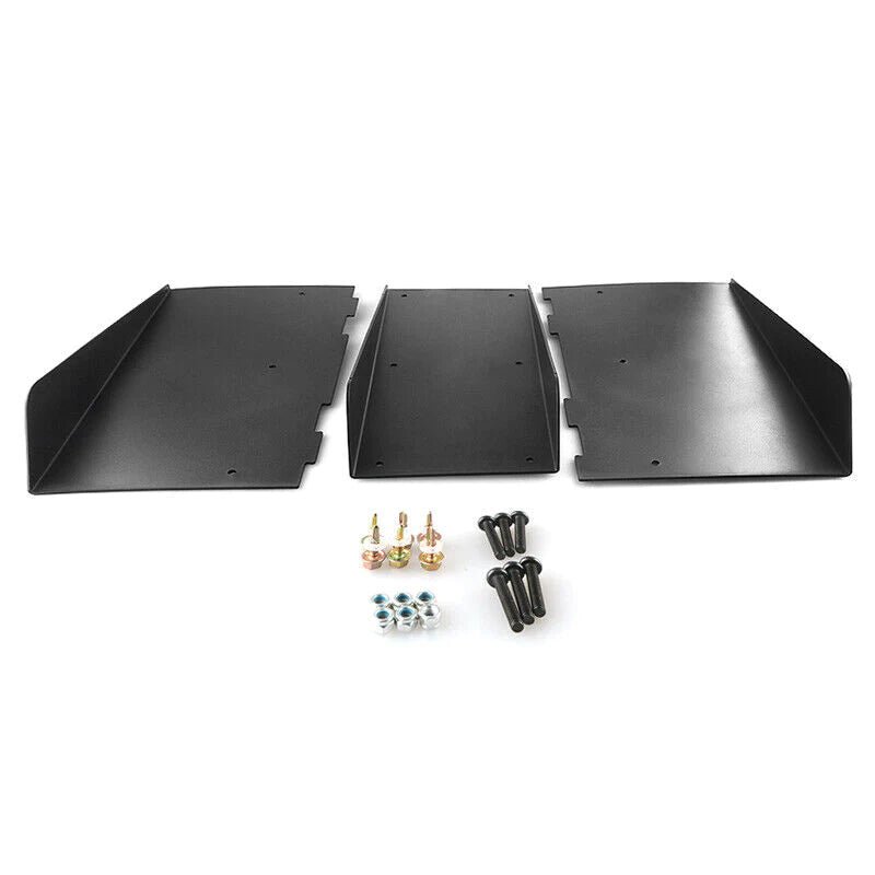 Rear_Bumper_4_Fins_Diffuser Black Rear Bumper Diffuser Shark ABS 4-Fin Spoiler Lip Splitter For Mazda Miata - Image 1