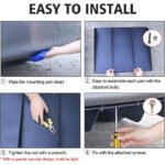 Black Rear Bumper Diffuser Shark ABS 4-Fin Spoiler Lip Splitter For Mazda Miata - Image 4