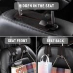 Car Seat Back Alcantara Storage Hook - Double Hook Holder for Convenient Storage - Image 5