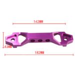 190mm Red Aluminum Alloy Car Battery Tie Down Bracket - Image 5