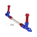 Braided AN8 Dual Feed Carb Fuel Line Double Pump For 4150 Holley Carburetor 8AN