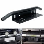 23" Bull Bar Front Bumper License Plate Holder Mount Bracket for LED Light Bar - Image 5