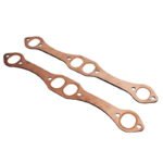 For SB Chevy 327 305 350 Reusable SBC Oval Port Copper Header Exhaust Gaskets - Image 4