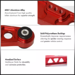 Rear Lower Control Arm Subframe Brace Tie Bar Kit For 92-95 Honda Civic EG - Image 6