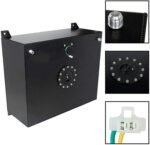 20 Gallon Aluminum Race Drift Fuel Cell cap Tank Level Sender Black - Image 6