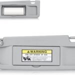 Left Driver & Right Passenger Side Sun Visor for Honda Civic 2006-2011 Light Gray 83280-SNA-A01ZC