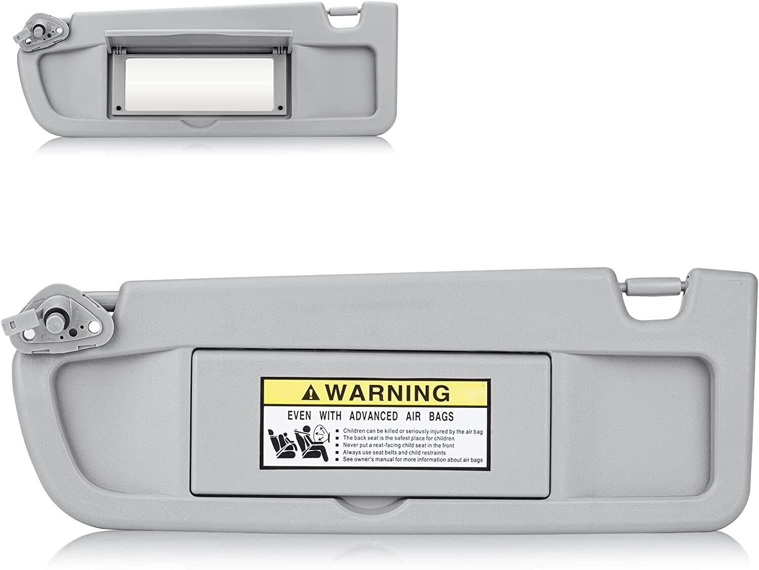 s-l1600_cbcd2728-a581-4916-934a-4d96c3aa39ec Left Driver & Right Passenger Side Sun Visor for Honda Civic 2006-2011 Light Gray 83280-SNA-A01ZC - Image 1