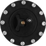 Black Fire-Resistant Gas Tank Filler Cap 150mm with Air Vent - Compatible with Honda CBR, CB Series