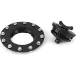 Black Fire-Resistant Gas Tank Filler Cap 150mm with Air Vent - Compatible with Honda CBR, CB Series - Image 2