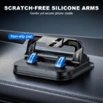 360° Rotating Foldable Phone Holder - Universal Compatibility with Anti-Slip Base for Desk. Car & Travel Use - Image 4