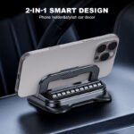 360° Rotating Foldable Phone Holder - Universal Compatibility with Anti-Slip Base for Desk. Car & Travel Use - Image 5